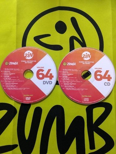 [Hot Sale]2018 New dance courses ZIN ZUMBA 64 HD DVD+CD