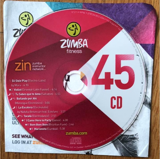 [Hot Sale]2018 New dance courses ZIN ZUMBA 45 HD DVD+CD - Click Image to Close