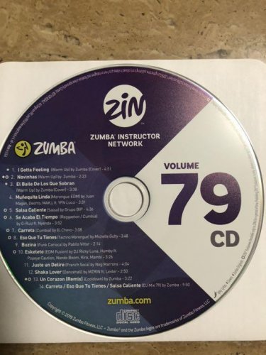 [Hot Sale]2018 New dance courses ZIN ZUMBA 79 HD DVD+CD