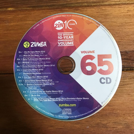 [Hot Sale]2018 New dance courses ZIN ZUMBA 65 HD DVD+CD - Click Image to Close