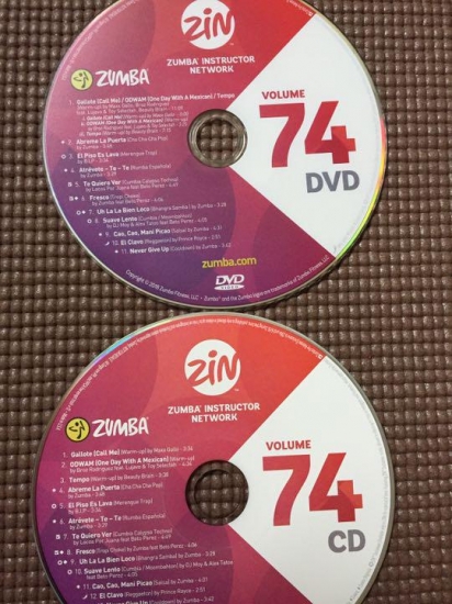 [Hot Sale]2018 New dance courses ZIN ZUMBA 74 HD DVD+CD - Click Image to Close