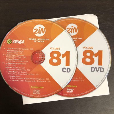 [Hot Sale]2019 New dance courses ZIN ZUMBA 81 HD DVD+CD